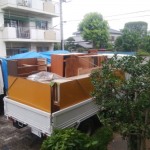 長瀞町団地での作業風景
