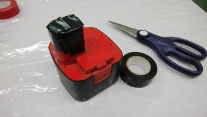 ニカド電池絶縁処理完了