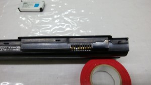 PCリチウムイオン電池端子部分