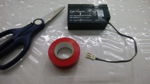 鉛バッテリー絶縁前