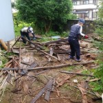 小屋の解体後