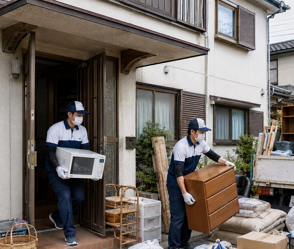 家から不用品を搬出