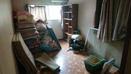 一カ所にまとまった不用品