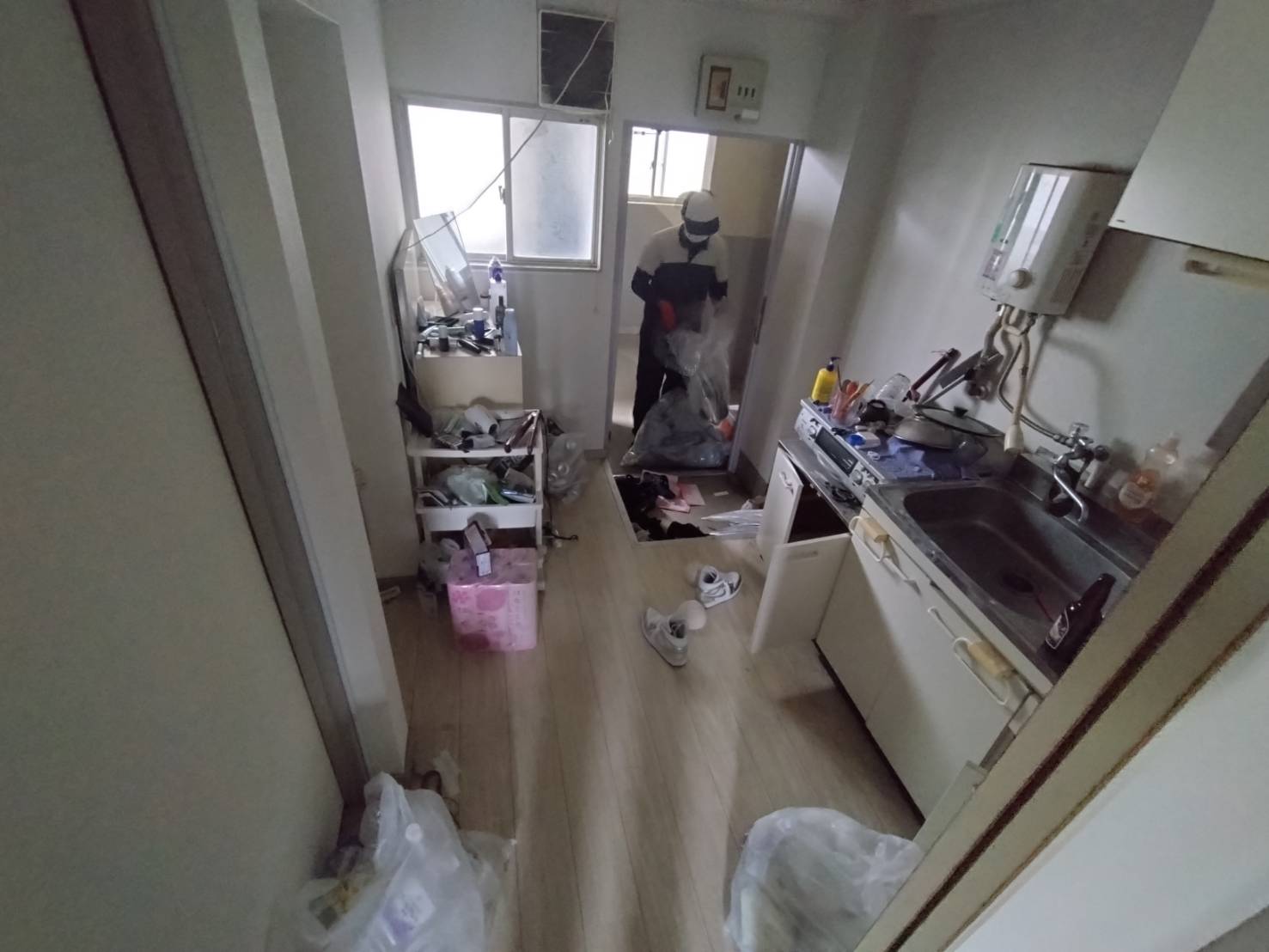 1Kアパートの回収前