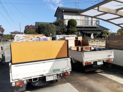 トラック１台と＋α積込後