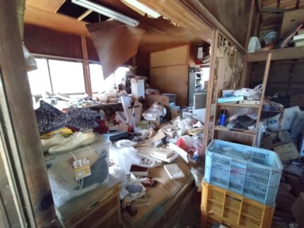 納屋ゴミ屋敷片付け前