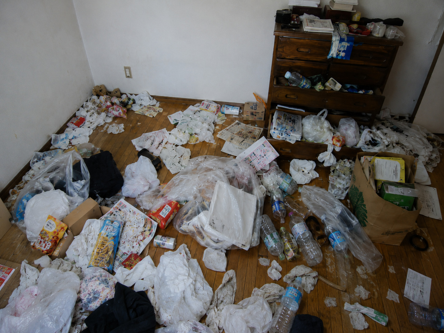 散らかった部屋回収前