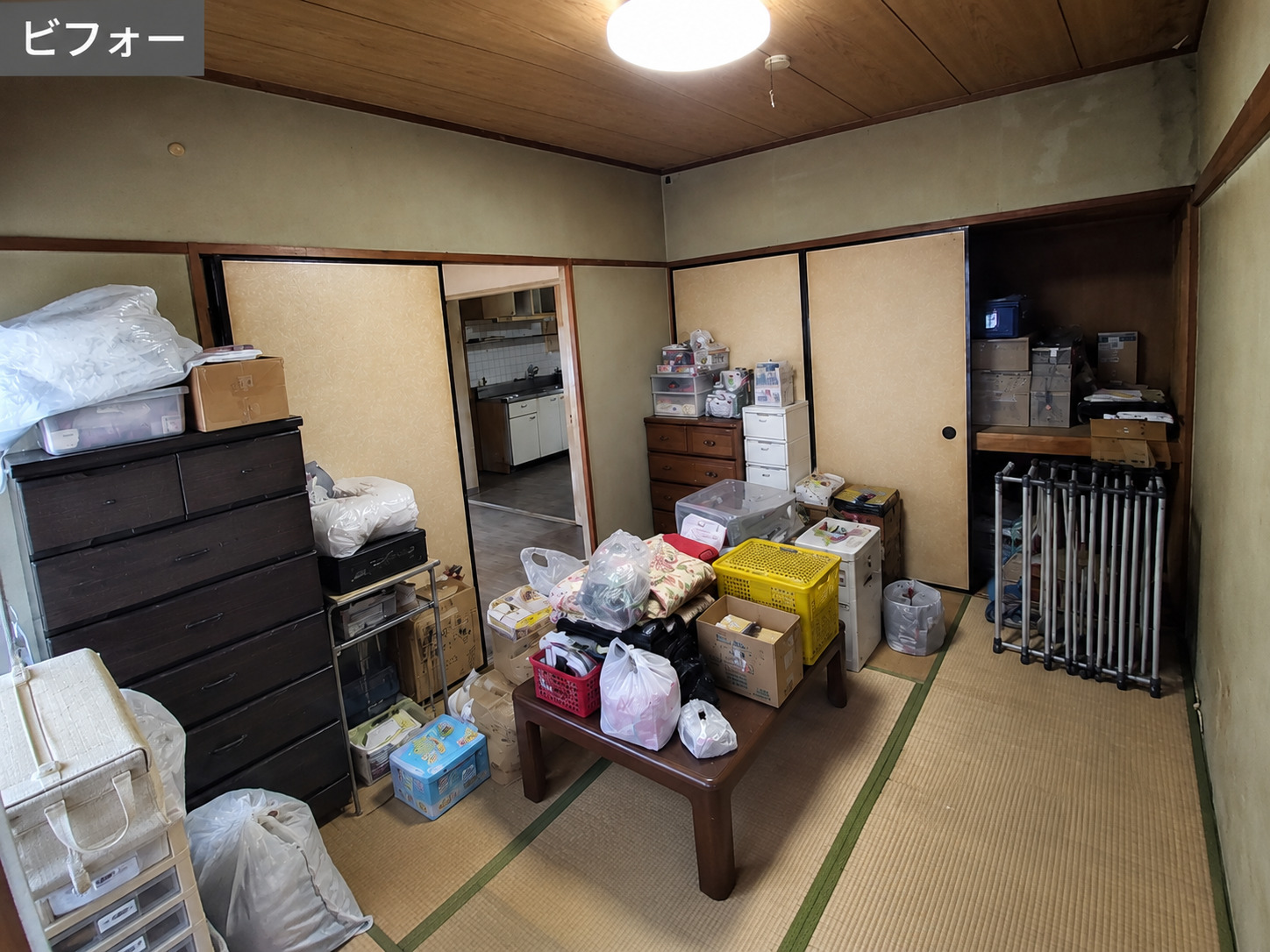 和室の不用品回収前