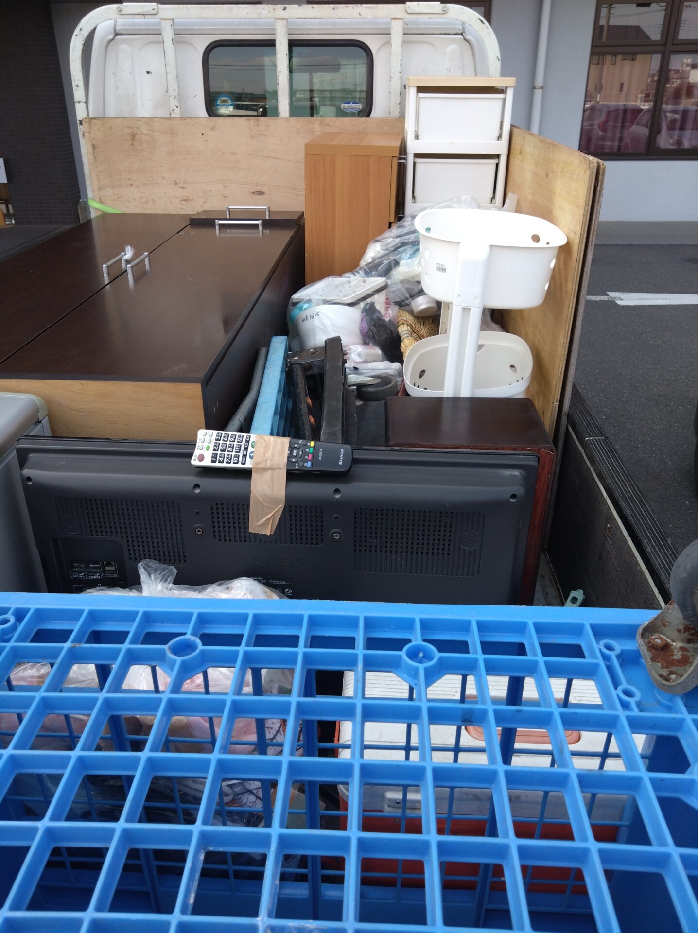 不用品積込後