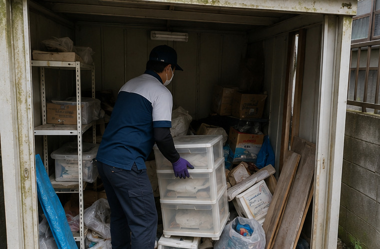 物置内の不用品回収