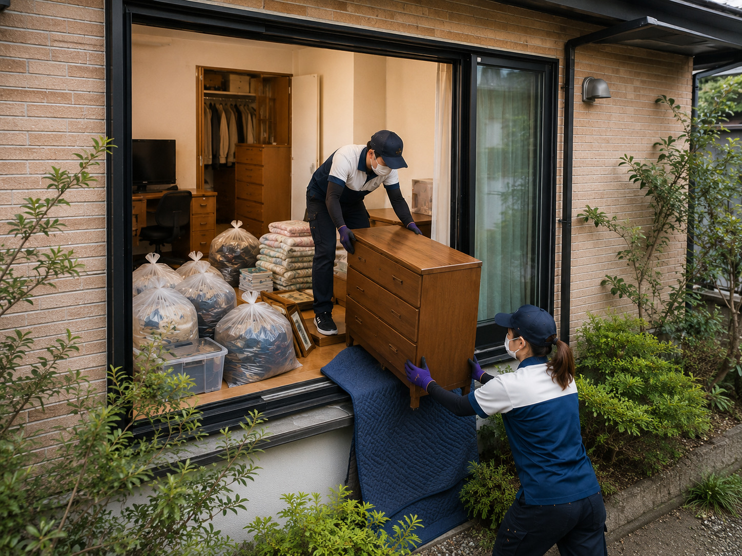 叔母の部屋の片付け