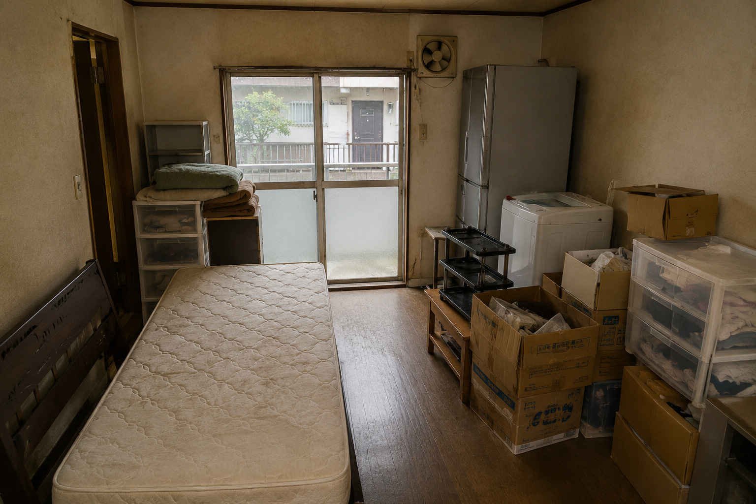 佐野市の遺品整理|急な退去に伴うアパート片付けを3名・1時間で対応