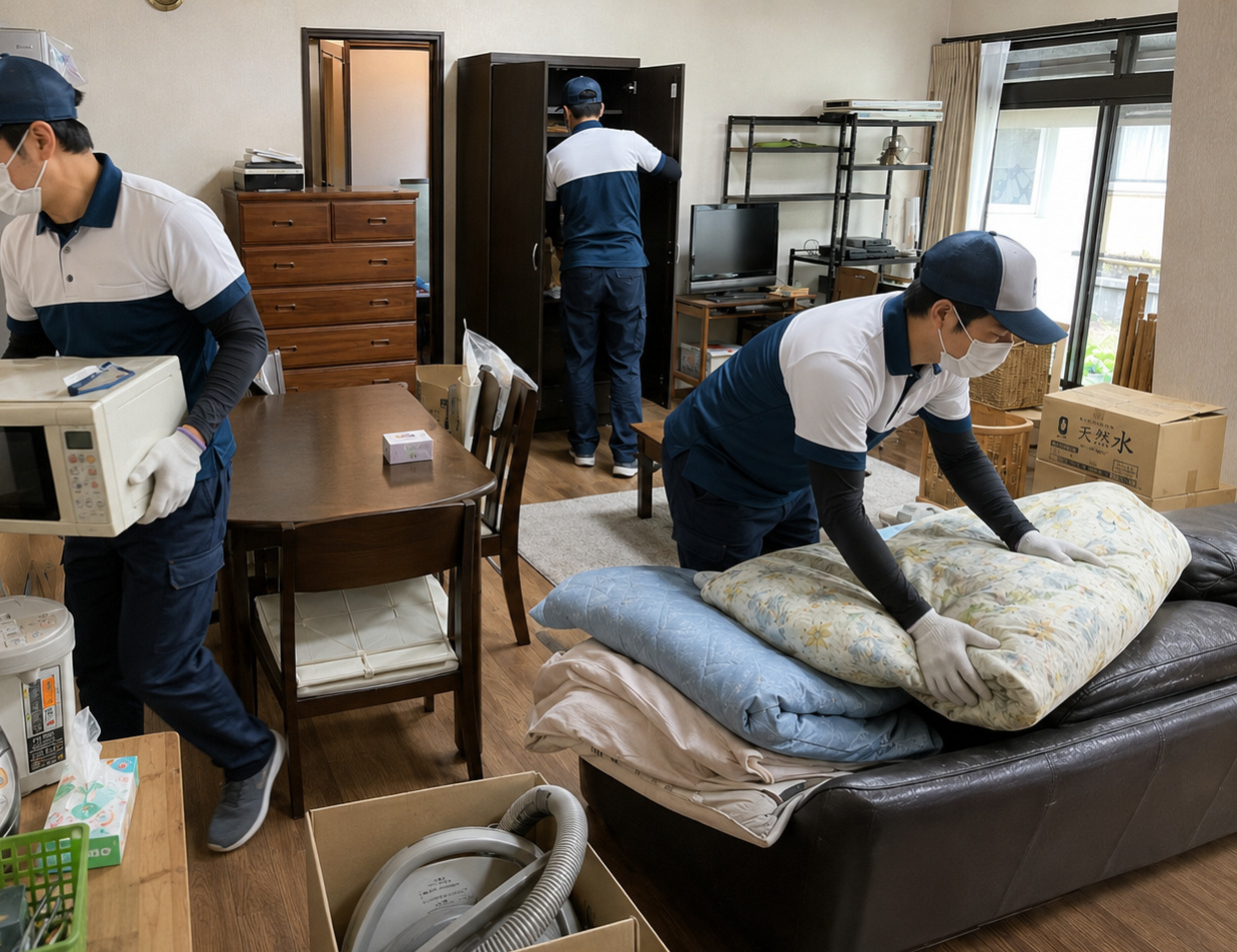 一軒屋片付け中