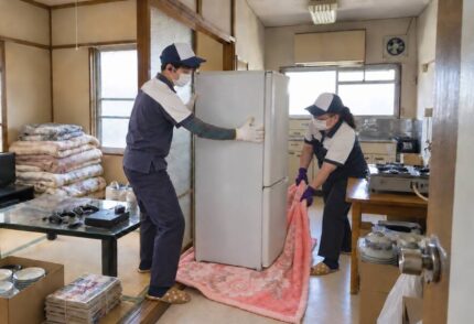 片付け中